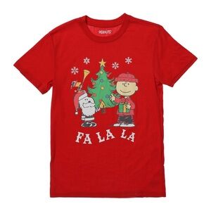 Peanuts Red Charlie Brown Christmas T-Shirt